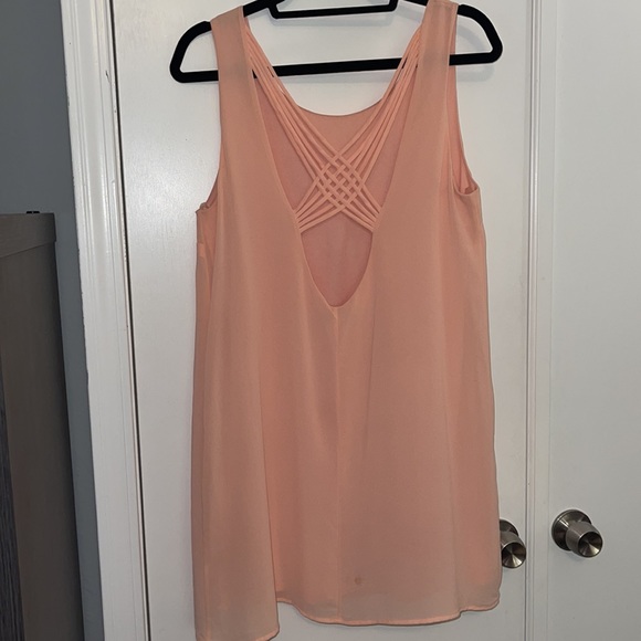 Jella Couture Peach Shift Dress - Picture 1 of 4